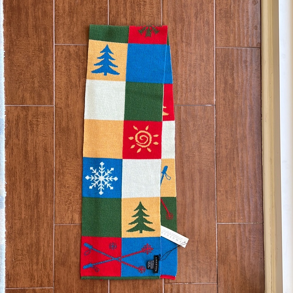 Colorful Winter Patterned Scarf